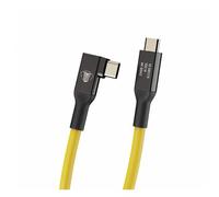 CobraTether Cable USB-C a USB-C 90°, 5m, Amarillo