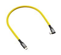 COBRAUNION Cable USB-C 40G - Amarillo en Ã¡ngulo 0,3 m