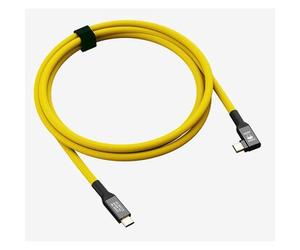COBRAUNION Cable USB-C 40G - Amarillo en ángulo 1,2 m