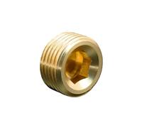 Cobre 1/8 "1/4" 3/8 "1/2" 3/4 "rosca Macho Tubo De Latón Cabeza Hexagonal Tapa Conector Acoplador Adaptador(50 * 32mm)