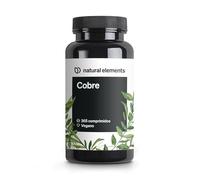 Cobre 2mg - 365 comprimidos - Contribuye al mantenimiento de la piel, cabello y sistema inmunitario - Sabor neutro, vegano y sin aditivos - Probado en laboratorio