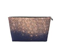 Cobre Azul Marino Rosa Brillo Maquillador Belleza, Bolsa de artículos de tocador Bolsa de Maquillaje Bolsa de cosméticos Bolsa de artículos de tocador de Viaje portátil