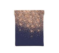 Cobre Azul Marino Rosa Brillo Maquillador Belleza, Squeeze Top Wallet Bolsa de Almacenamiento para Mujer Monedero pequeño Bolsa de Cambio