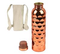 Cobre | Bebida de Latón Reutilizable,Contenedor de bebida hecho a mano de 946 ml | Frente, Mujeres, Hombres, Interior, Gimnasio, Oficina, Viajes, Camping, Picnic, Fitness, Yoga, Correr
