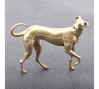 Cobre Chino Animal Perra Estatua Decoraciones pequeñas latón sólido Lindos afortunados afortunados Figuras Figuras de Escritorio Adorno de Escritorio colección de Arte