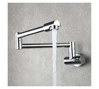 COBRE CHROME PLAZADO SINGLE COCINA DE FRÍO FAUTE GORTINTA UNIVERSAL LA EXTENSIÓN DEL FAUCTURA(Black(With Dual Spout))