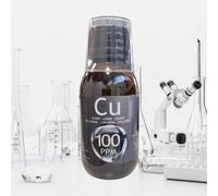 Cobre coloidal artesanal 100 PPM, 100 ml. ESNUTRIENTLAB. 99,99% de pureza. Con certificado de autenticidad.