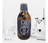 Cobre coloidal artesanal 30 PPM, 250 ml. Con certificado de autenticidad. ESNUTRIENTLAB. 99,99% de pureza.