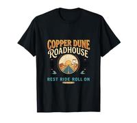 Cobre Dune Roadhouse Retro Desert Road Diseño Camiseta
