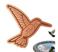 Cobre genérico para baño de pájaros, cuenco plano portátil para limpieza segura, baño de pájaro cobre, jardín al aire libre fuera patio trasero casa terraza patio balcón suelo exterior