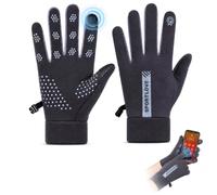 Cobre Guantes de Bicicleta Táctiles y Repelente Antideslizante | Guantes calientes con función táctil y muñeca elástica para ciclismo, correr, senderismo y conducción.