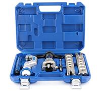 Cobre Juego Abocardador, 45°Abocardador Tubo Herramienta de Abocardado, 6-19mm & 1/4"-3/4" Pulgadas Métricas Abocardadores, para Freno de Agua, Acondicionado(5-19mm)