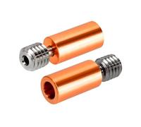 Cobre para la garganta Boquilla de impresora 3D de aleación de cobre con rotura de calor V6 de garganta totalmente metálica for bloque calefactor de 1,75 mm(Type C,Four pieces)