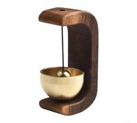 Cobre puro para puerta de anillo, campanilla de viento hecha a mano para uso como imán de refrigerador o decoración de entrada (B)