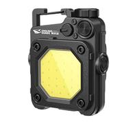 COBs LED Torch - Pocket Lamp, Keyring Light, Mini Flashlight Carry | Rechargeable Camping Work Illumination, Walking Night Safety Use Ultra Bright Hands Free Clip Emergancy Gear Compact Design