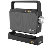 Coby Amplificador auditivo inalámbrico y Altavoz de Audio para TV, Altavoz Bluetooth portátil para Personas Mayores y Personas con discapacidad auditiva, Alcance de 100 pies, reproducción de 8 Horas