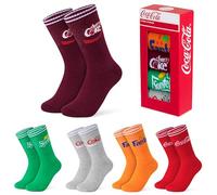 Coca-Cola Calcetines Hombre y Adolescentes Pack de Calcetines Divertidos Diet Coke Fanta Sprite Cherry Coke Regalo Hombre (Multi, 41/45 EU, 5)