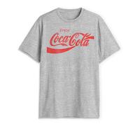 Coca-Cola Camiseta de Manga Corta para Hombre Eighties Coke, Athletic Heather, X-Large