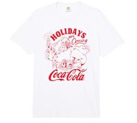 Coca-Cola Christmas Holidays Are Coming Vintage Poster Comfort Colors Adult Heavyweight T-Shirt