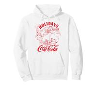 Coca-Cola Christmas Holidays Are Coming Vintage Poster Sudadera con Capucha