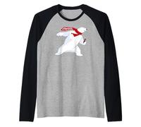 Coca-Cola Christmas Polar Bear Camiseta Manga Raglan
