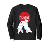 Coca-Cola Christmas Polar Bears Classic Logo Manga Larga