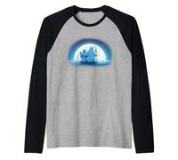Coca-Cola Christmas Polar Bears Moonlight Portrait Camiseta Manga Raglan