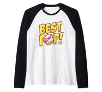 Coca-Cola Classic Best Pop! Cap Vintage Big Chest Text Logo Camiseta Manga Raglan