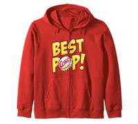 Coca-Cola Classic Best Pop! Cap Vintage Big Chest Text Logo Sudadera con Capucha