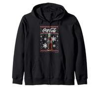 Coca-Cola Classic Bottle Christmas Sweater Style Sudadera con Capucha