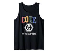 Coca-Cola Coke It's The Real Thing Genuine & Authentic Logo Camiseta sin Mangas