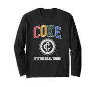 Coca-Cola Coke It's The Real Thing Genuine & Authentic Logo Manga Larga