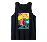 Coca-Cola Enjoy Coke by The Pool Big Chest Retro Poster Camiseta sin Mangas