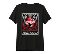 Coca-Cola Football Soccer Goal In Net Geometric Pattern Camiseta Premium