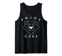 Coca-Cola Geometric Polar Bear Logo Camiseta sin Mangas