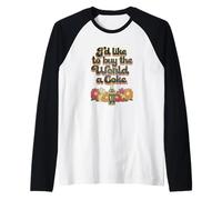 Coca-Cola I'D Like To Buy The World A Coke Floral 70's Camiseta Manga Raglan