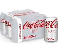 Coca-Cola Light Refresco de Cola Sin Azúcar Pack 9 x 330 ml