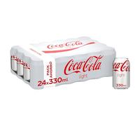 Coca-Cola Light, Refresco de Cola sin Azúcar, sin Calorías - Pack 24 Latas 330 ml