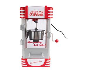 COCA COLA Máquina para hacer palomitas SNP-27CC, con recipiente de acero inoxidable.