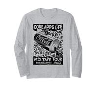 Coca-Cola Mix Tape Tour Refresh & Remix Retro Poster Manga Larga