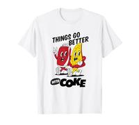 Coca-Cola & Pizza Things Go Better with Coke Friends Retro Camiseta