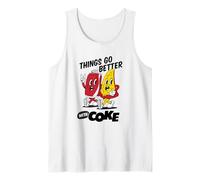 Coca-Cola & Pizza Things Go Better with Coke Friends Retro Camiseta sin Mangas
