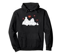 Coca-Cola Polar Bears and Penguin Love Coke Big Chest Logo Sudadera con Capucha