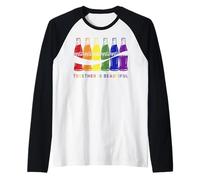 Coca-Cola Pride Together Is Beautiful Bottles Camiseta Manga Raglan