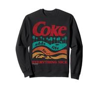 Coca-Cola Retro Coke Adds Life Surf and Sun Sweatshirt Sudadera