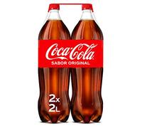 Coca-Cola Sabor Original, Refresco de Cola - Pack 2 Botellas 2 L