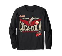 Coca-Cola Sign of Good Taste Wings Vintage Logo Manga Larga
