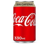 Coca-Cola - Sin Cafeina, Refresco con gas de cola, 330 ml (Pack de 12), Lata