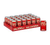 Coca-Cola Sabor Original Sin Cafeína - Refresco de cola - Pack 24 latas 330 ml