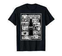 Coca-Cola The Pause That Refreshes Vintage Boombox Collage Camiseta